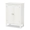 Baxton Studio Thelma White Finished 2-door Wood Multipurpose Storage Cabinet 163-10300 - alternate 1